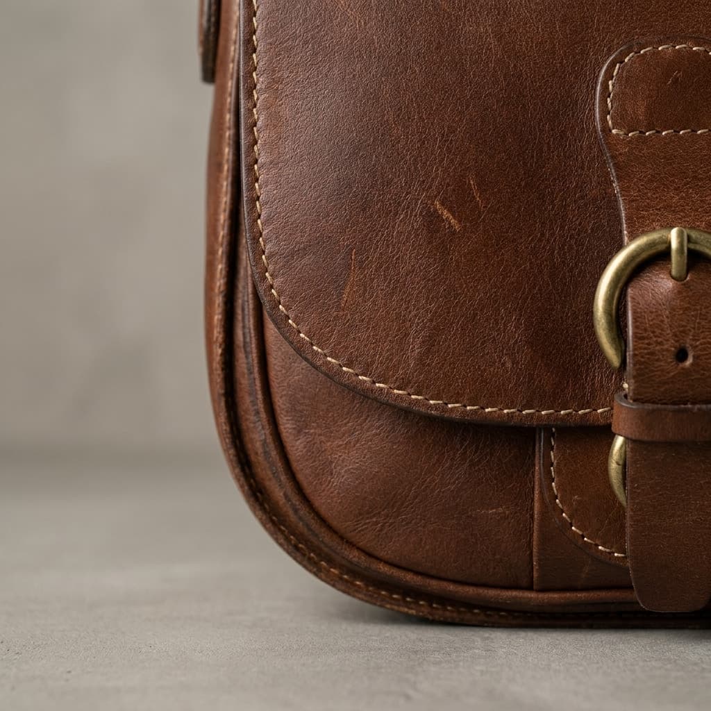 Kožna torba — Detalj materijala